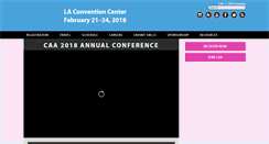 Desktop Screenshot of conference.collegeart.org